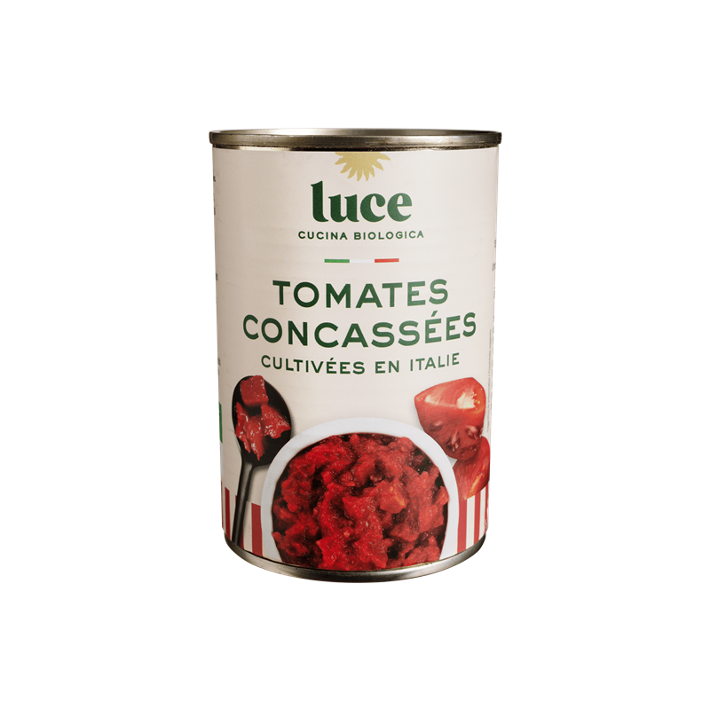 Tomate concassée 400g (boîte métal) PNE : 240g