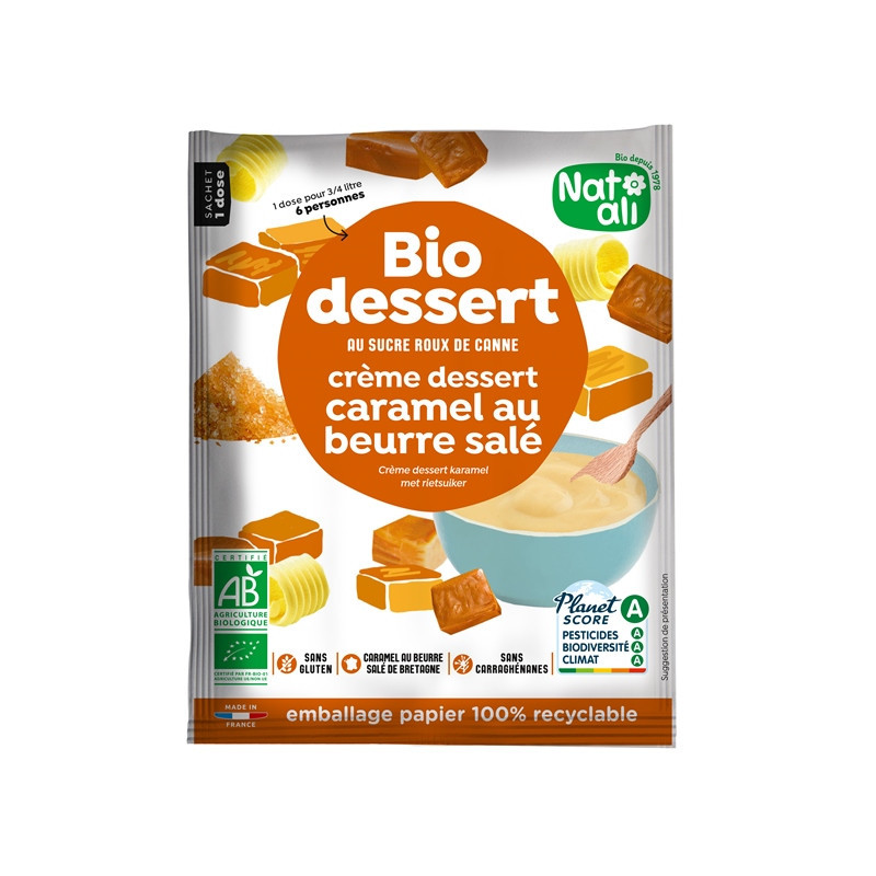Crème caramel au beurre salé 60g (6 personnes)