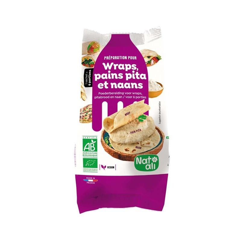 Préparation mix wrap - pita - naan 200g