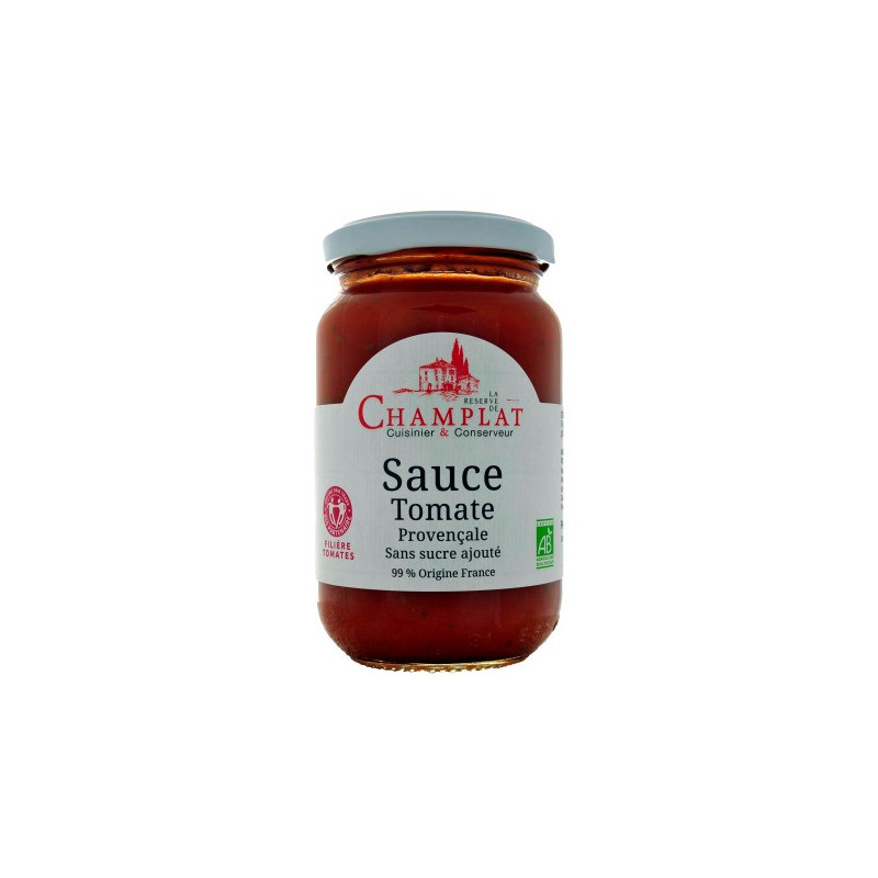 Sauce tomate provençale 89% filière tomate France Biopartenaire 340g