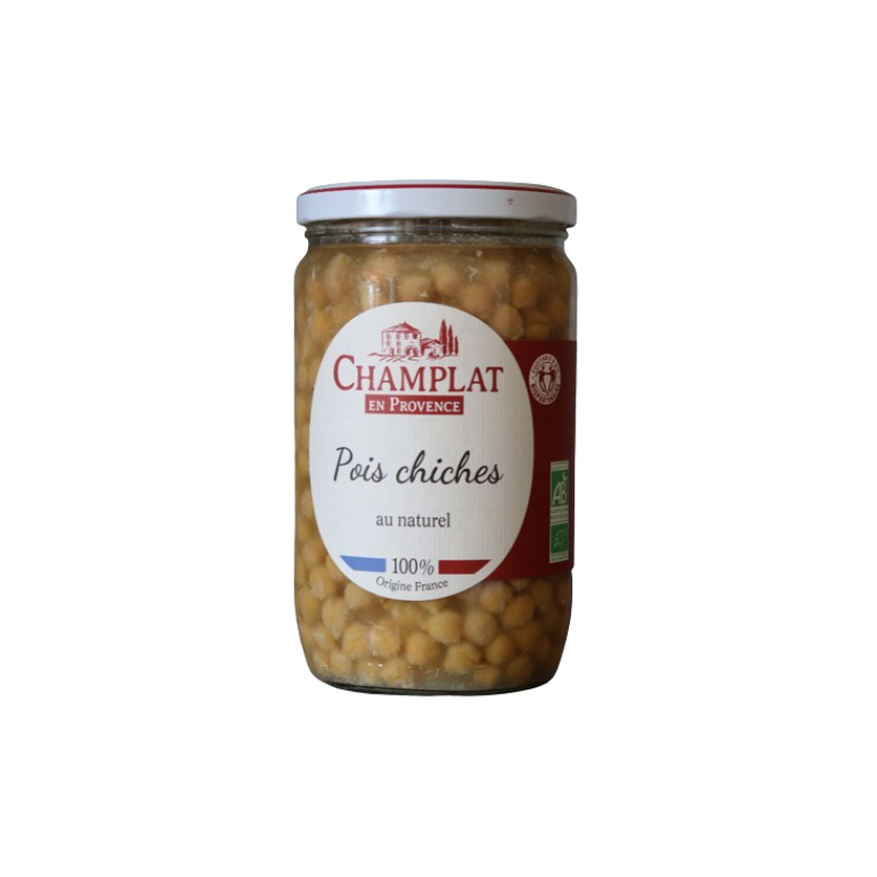 Pois chiches au naturel 450g (Poids Net Égoutté)