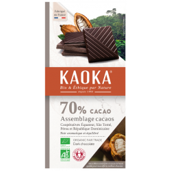 Chocolat noir 70% cacao 100g