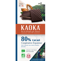 Chocolat noir Equateur 80%...