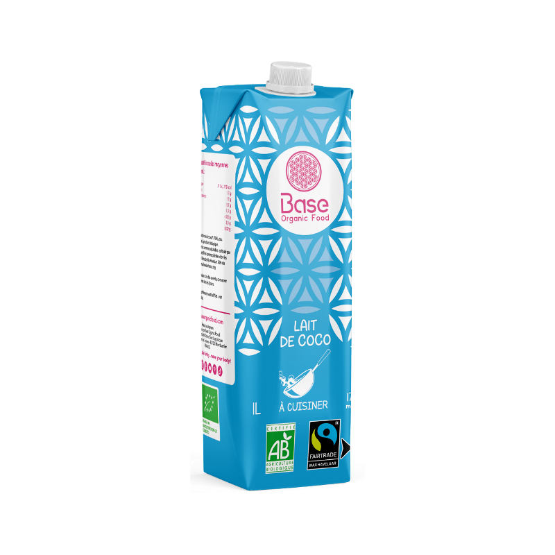 Lait de coco tétrapack 17-19% MG Commerce Equitable 1l