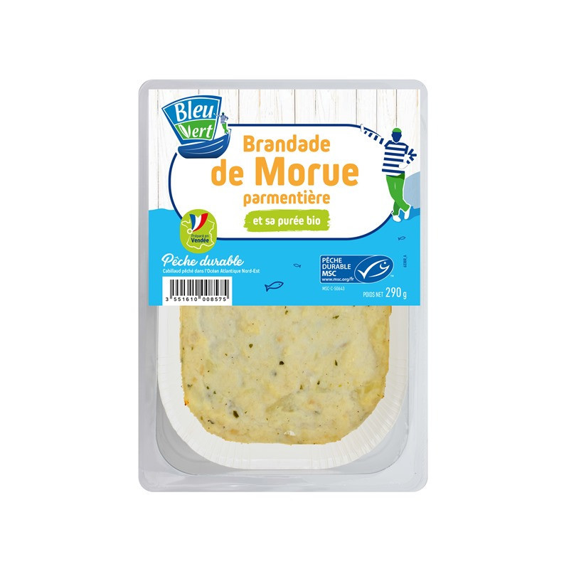 Brandade de morue MSC et ingrédients Bio 290g