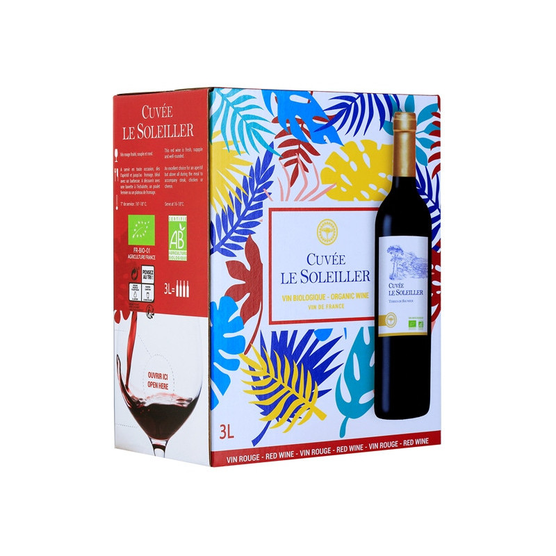 Vin rouge Vin de France Le Soleiller bib 3L