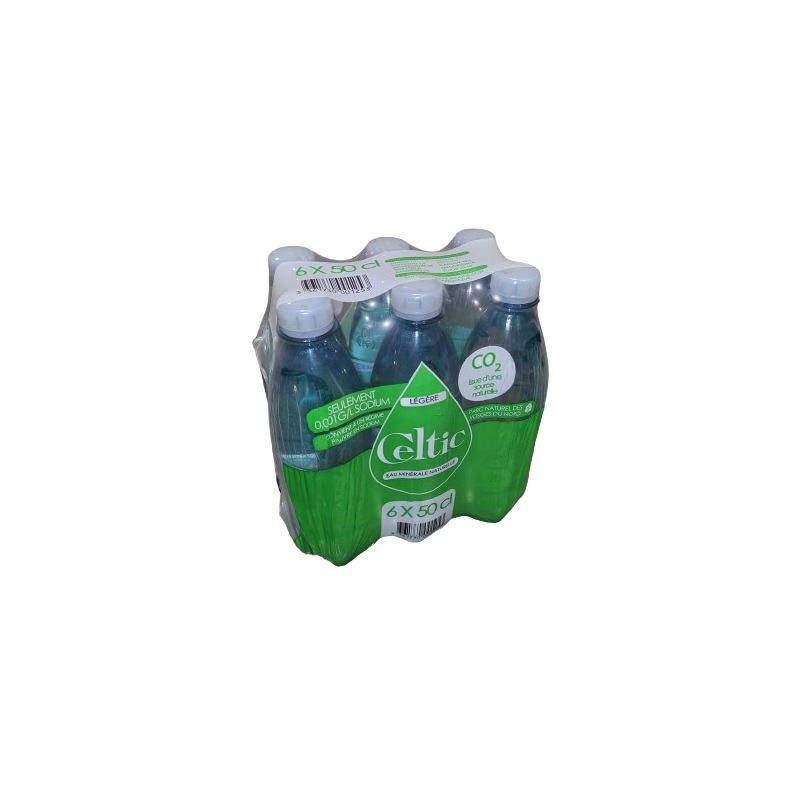 Eau minérale naturelle pétillante légère 0,5l, pack de 6