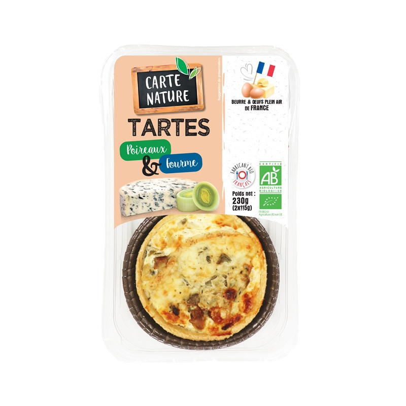 Tarte aux poireaux et fourme 2 x 115g