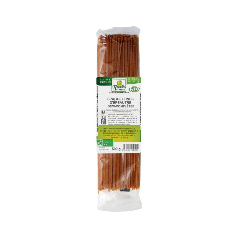 Spaghettine d'épeautre demi-complète 500g