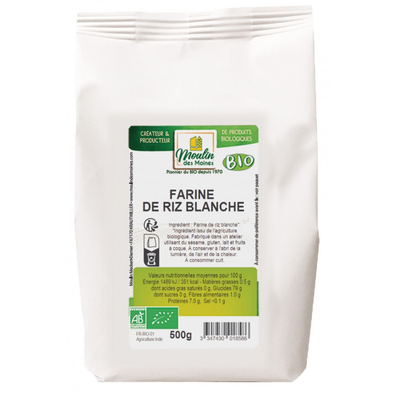 Farine de riz blanche 500g