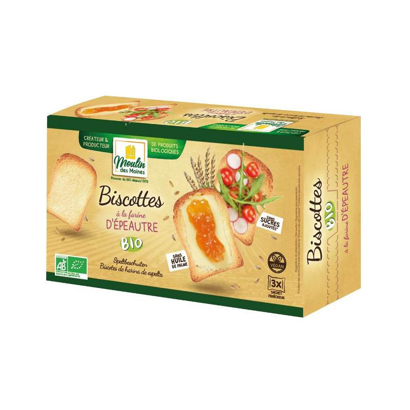 Biscotte à la farine d'épeautre 400g