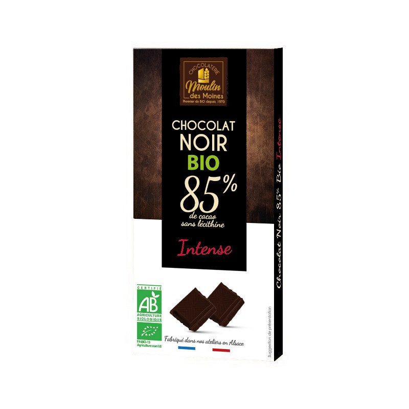 Chocolat noir intense 85% de cacao 100g