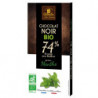 Chocolat noir à la menthe 74% de cacao 100g