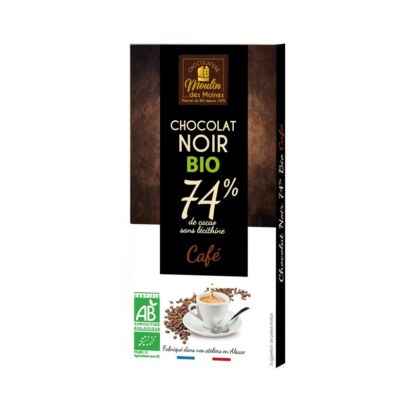 Chocolat noir au café 100g