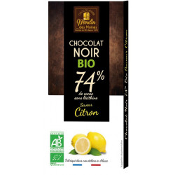 Chocolat noir au citron 74%...
