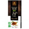 Chocolat noir et amandes entières 74% de cacao 100g