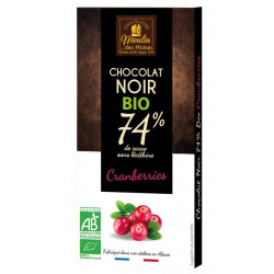 Chocolat noir cranberries 100g