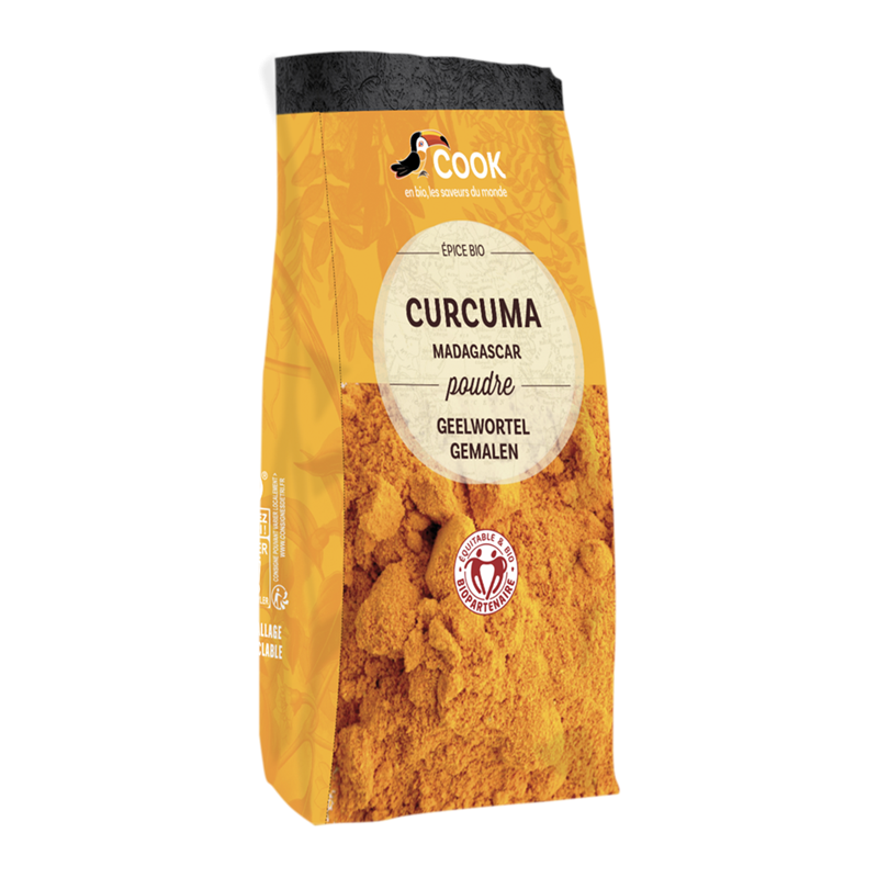 Curcuma de Madagascar en poudre , sachet coussin 500g