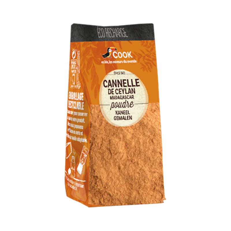 Cannelle de Ceylan en poudre - éco recharge 35g