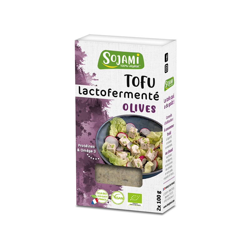Tofu lactofermenté aux olives 2x100g