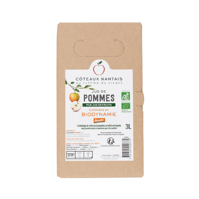Jus de pomme Demeter bib 3L