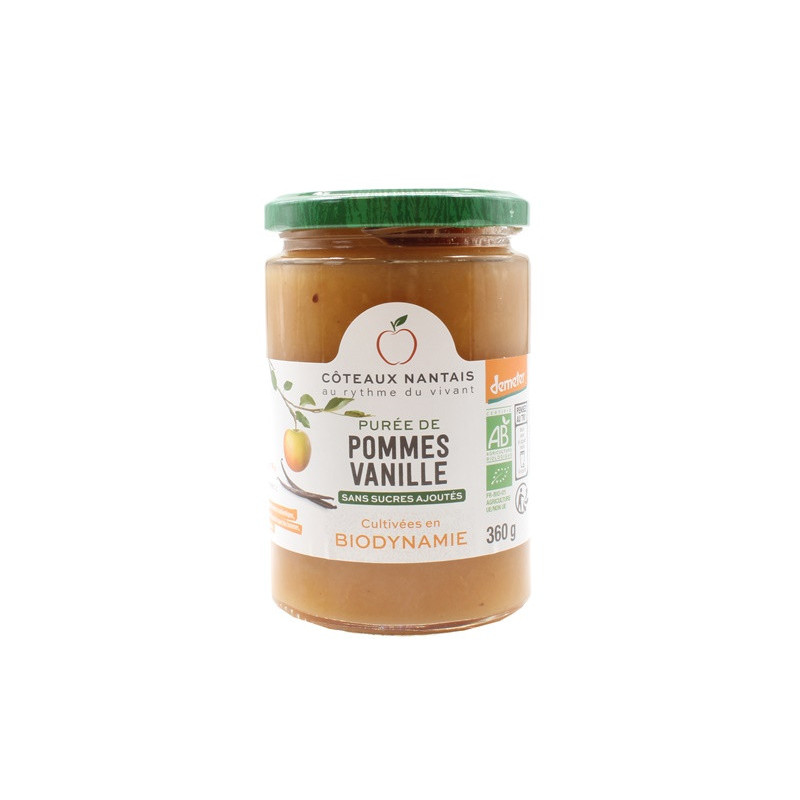 Purée pomme-vanille Demeter 360g