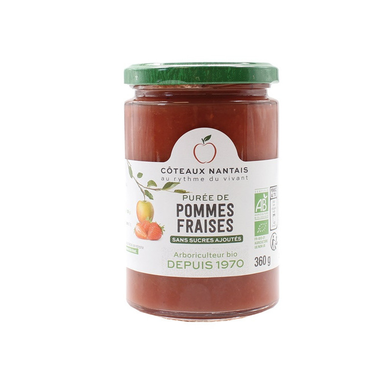 Purée pomme-fraise 360g