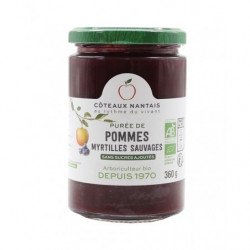 Purée pomme-myrtille 360g