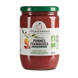 Purée pomme framboise 630g