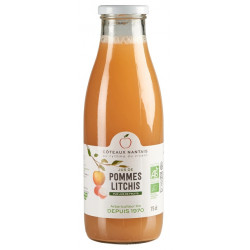 Jus de pommes litchis 75cl