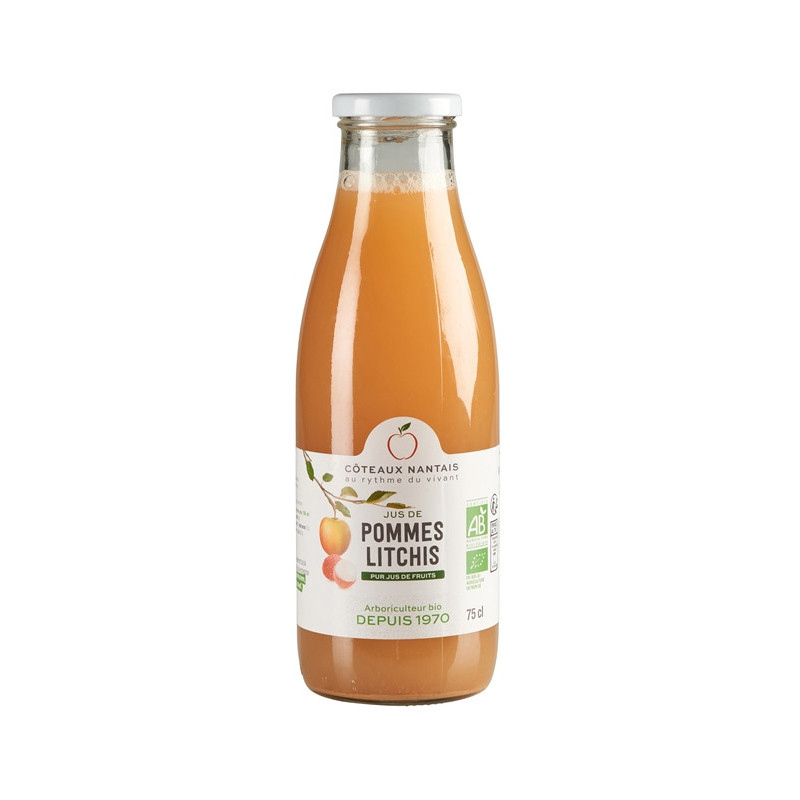 Jus de pommes litchis 75cl