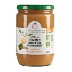 Purée pommes rhubarbe...