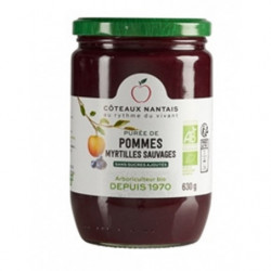 Purée pommes myrtilles 630g