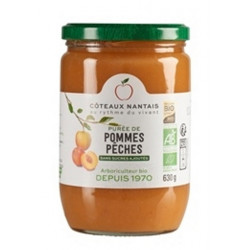 Purée pommes pêches 630g