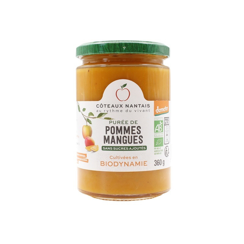 Purée pomme-mangue Demeter 360g