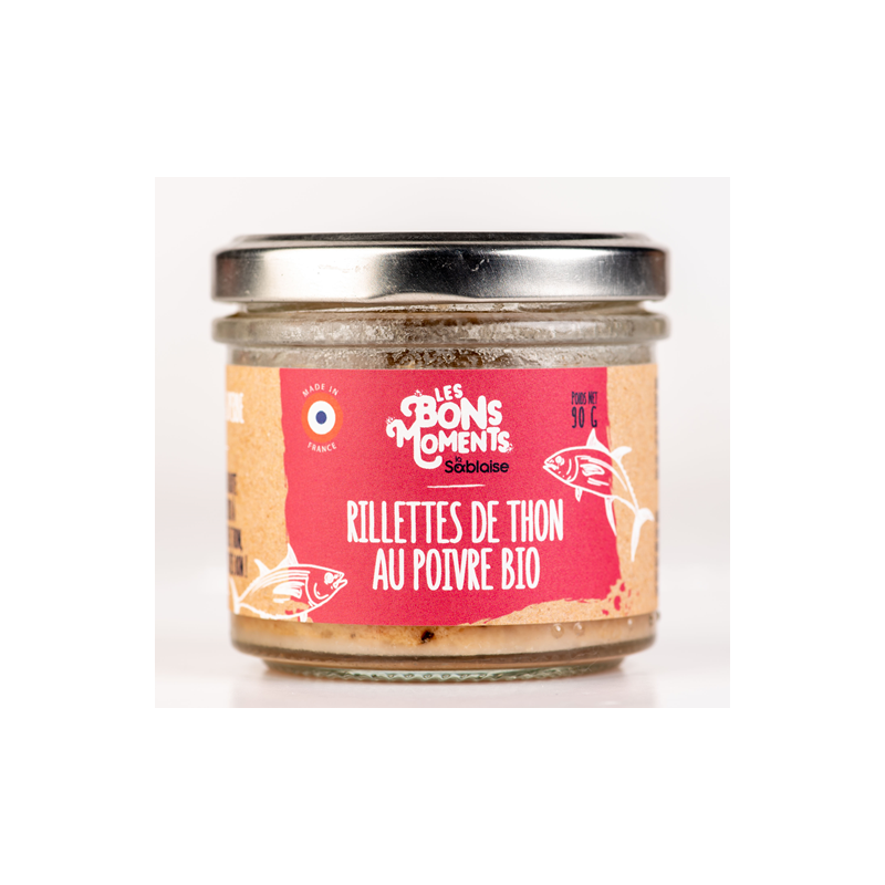 Rillettes de thon au poivre bio 90g