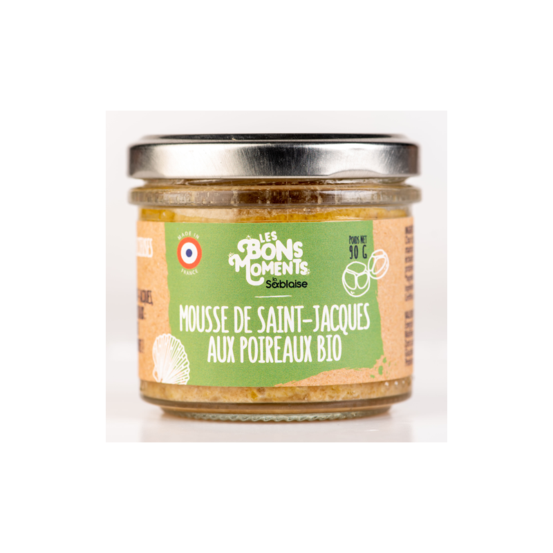 Mousse de St Jacques aux poireaux bio 90g