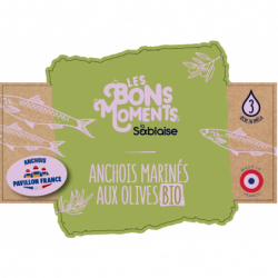Anchois marinés aux olives bio 150g