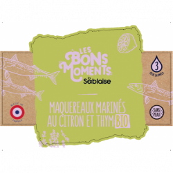 Maquereaux marinés au citron et thym bio 150g