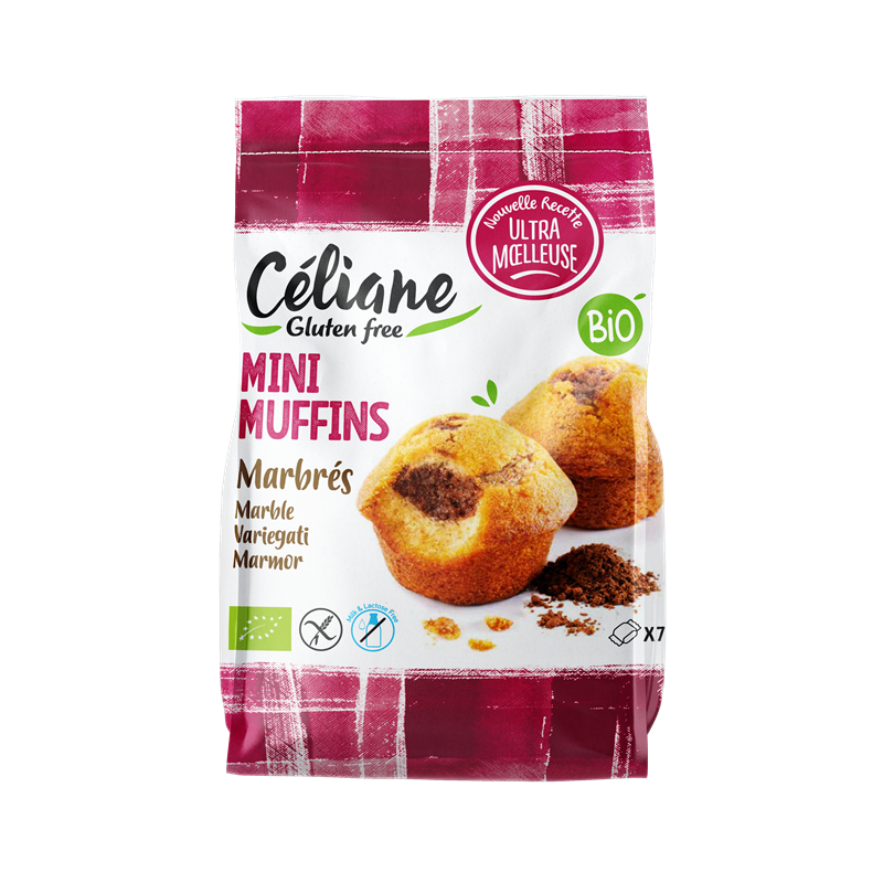 Mini muffins marbrés, sans gluten sans lactose (x8) 200g