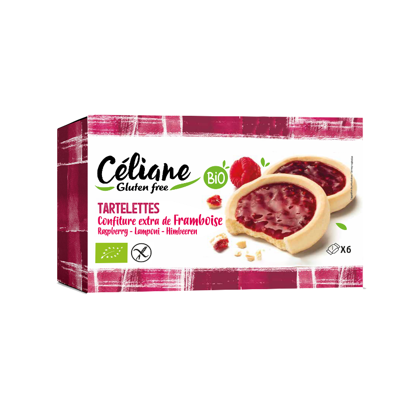 Tartelettes framboise, sans gluten 130g