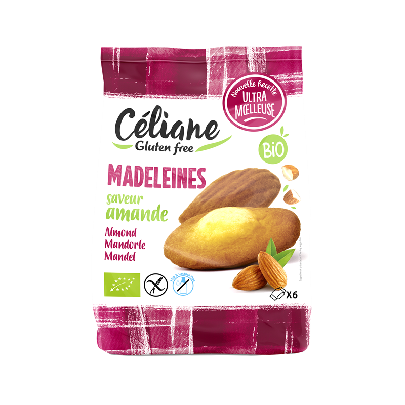 Madeleines amande sans lactose (x6) 180g