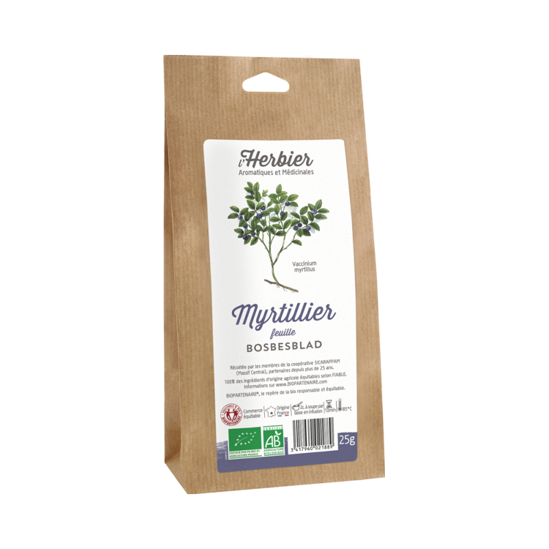Myrtille feuille Biopartenaire 25g