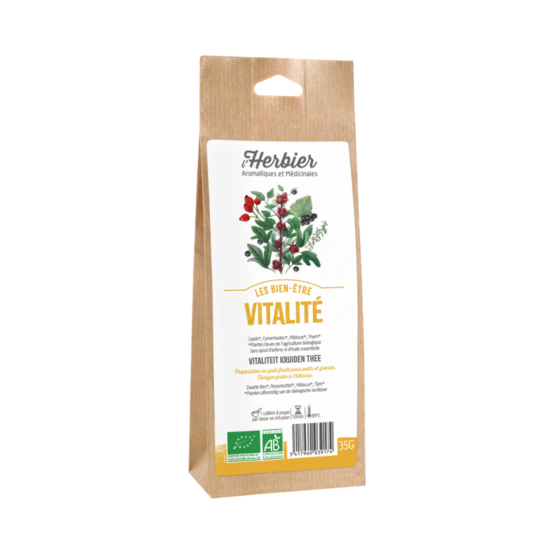 Mélange vitalité (hibiscus, cynorrhodon, cassis, thym) 35g