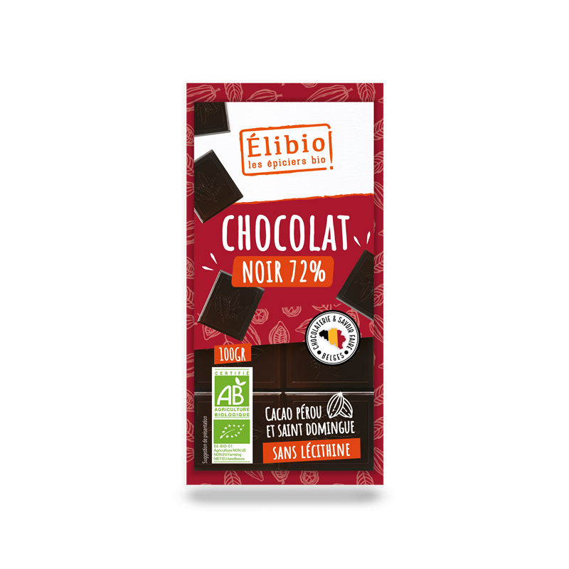 Chocolat noir 72% 100g