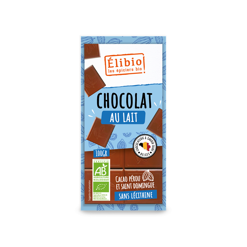 Chocolat lait 42% 100g