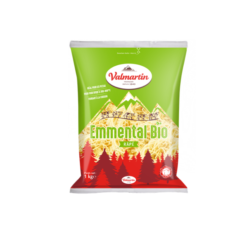 Emmental râpé au lait pasteurisé 1kg