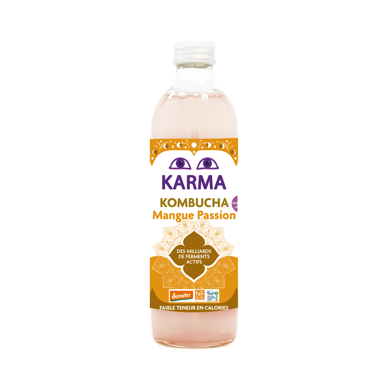 Kombucha mangue passion Demeter 50cl