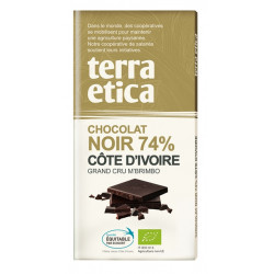 Tablette chocolat noir 74%...