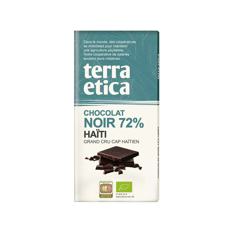 Tablette chocolat noir 72% de cacao 100g
